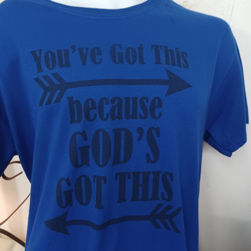 New Cobalt Blue Christian Graphic Tee